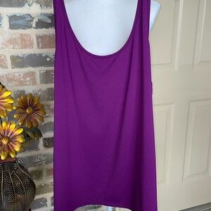MAGGIE BARNES Magenta Purple Stretch Adjustable Cami Tank Plus 2X 22/24